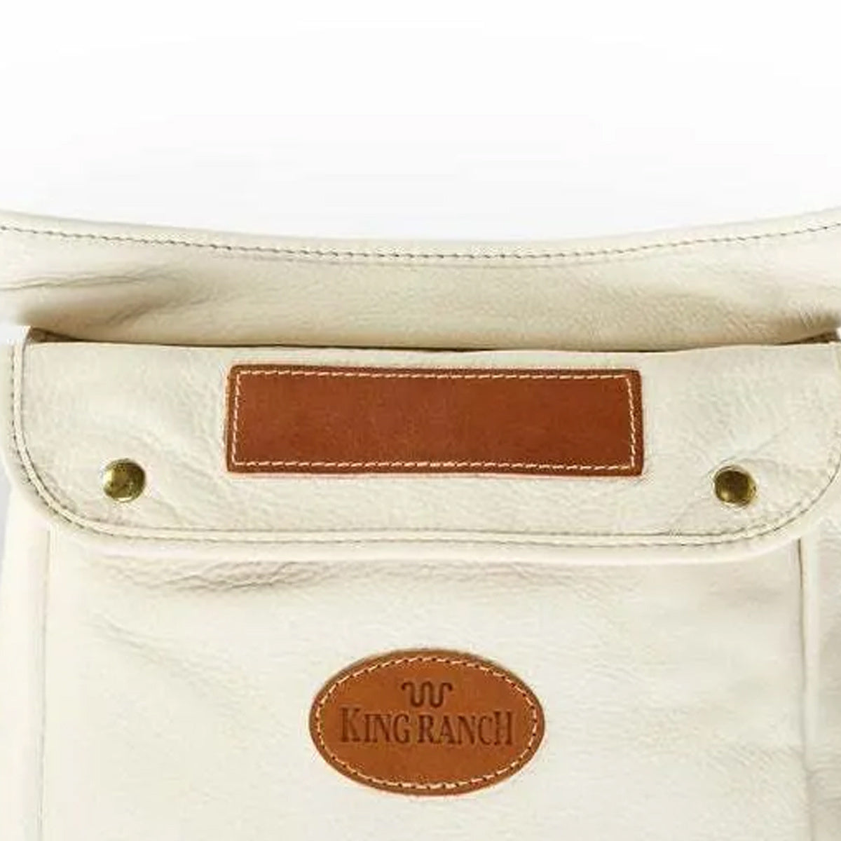 Cream Cowhide Shooting Bag