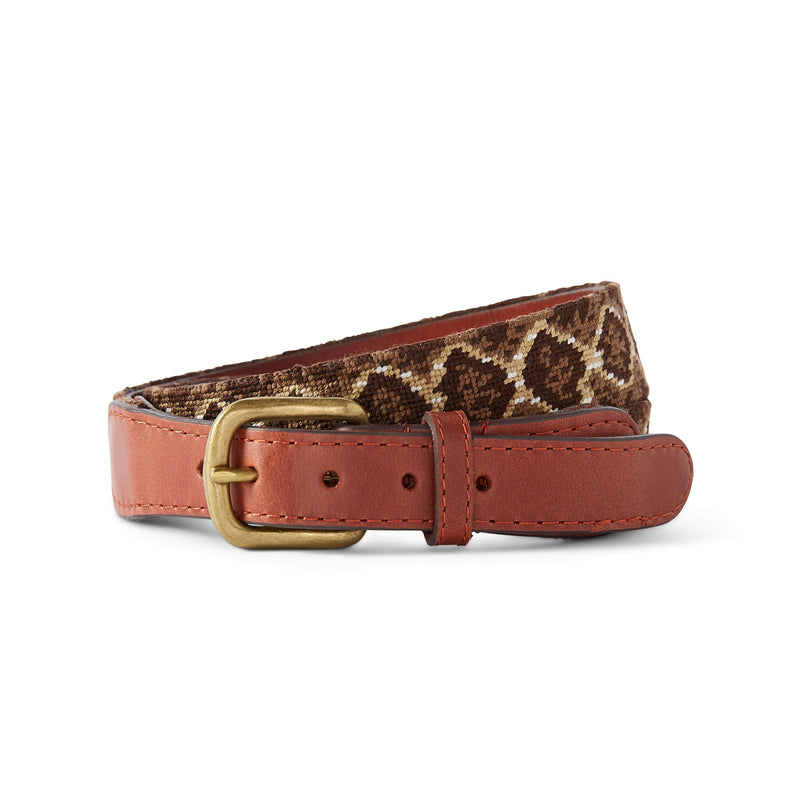 Rattlesnake Pattern Belt | BROWN / 32
