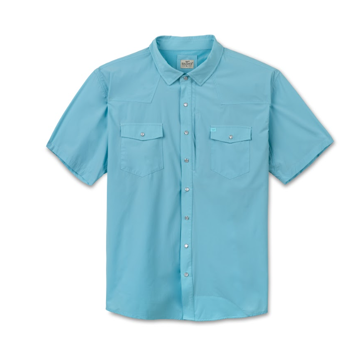 Men's Laguna Madre Short Sleeve Performance Pearl Snap Shirt Men's Laguna Madre Short Sleeve Performance Pearl Snap Shirt
