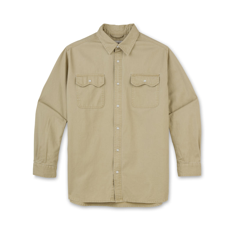 Men's Creek Barn Washed Twill Shirt | FIELD KHAKI / Small