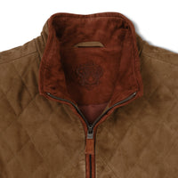 Women's Quilted Goat Suede Ranch Vest