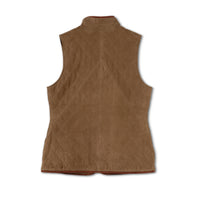 Women's Quilted Goat Suede Ranch Vest