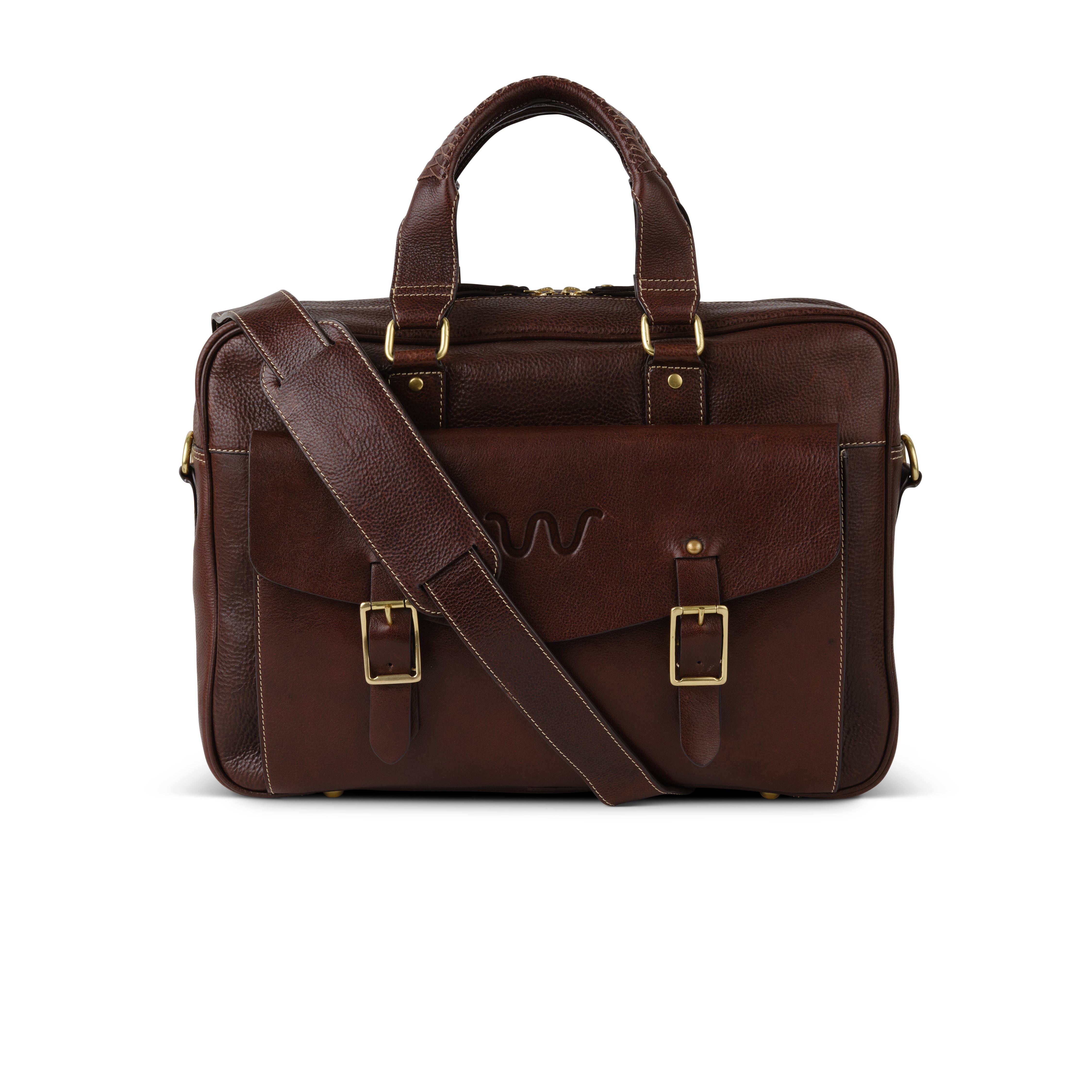 Laureles Messenger Briefcase – King Ranch Saddle Shop
