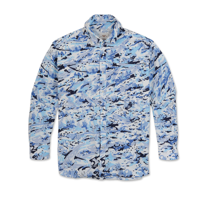 Men's Blue Norther™ Tech Bay Shirt | BLUE BAY CAMO / Small