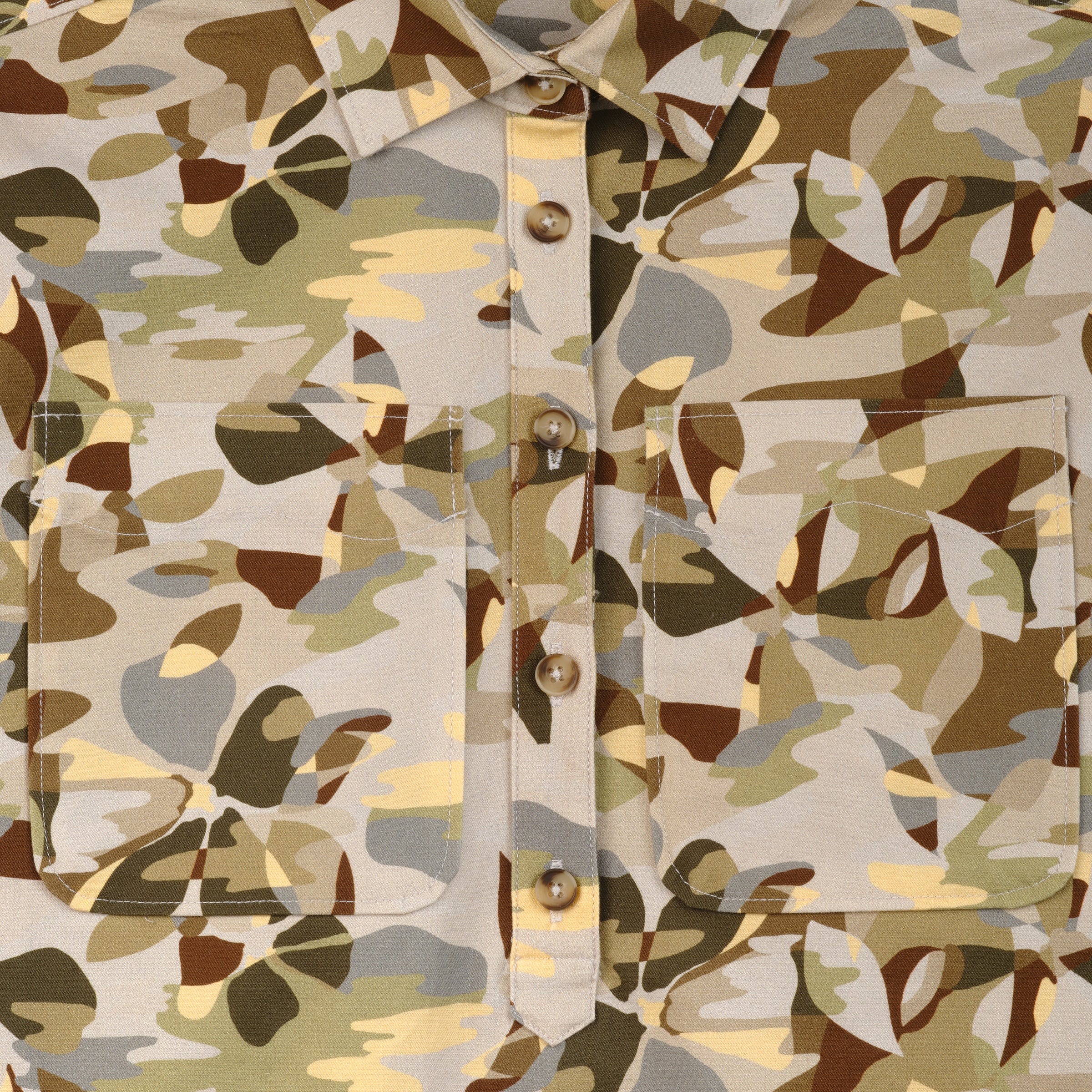 Women's Washed Twill Floral Camo Chore Shirt