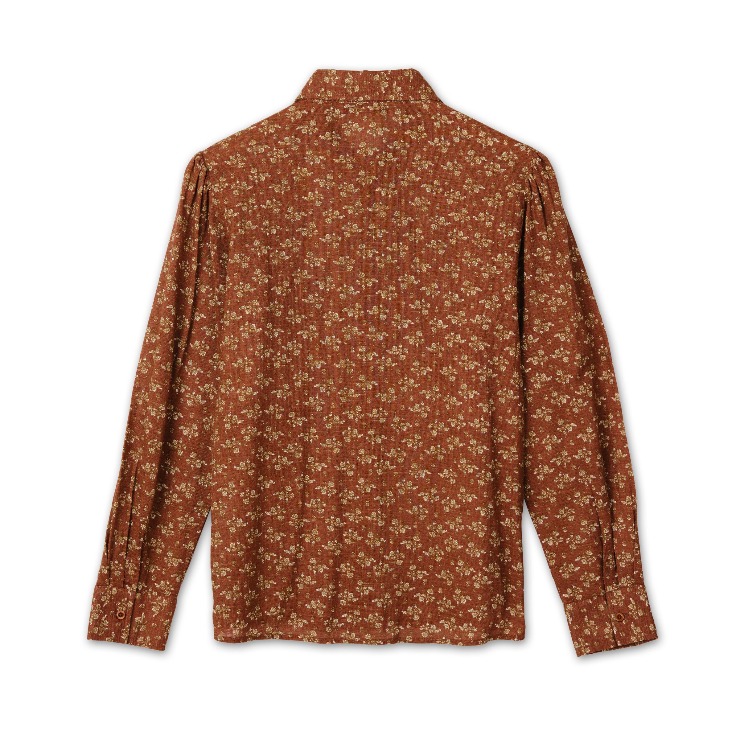 Women's Ditsy Print Ruffle Shirt