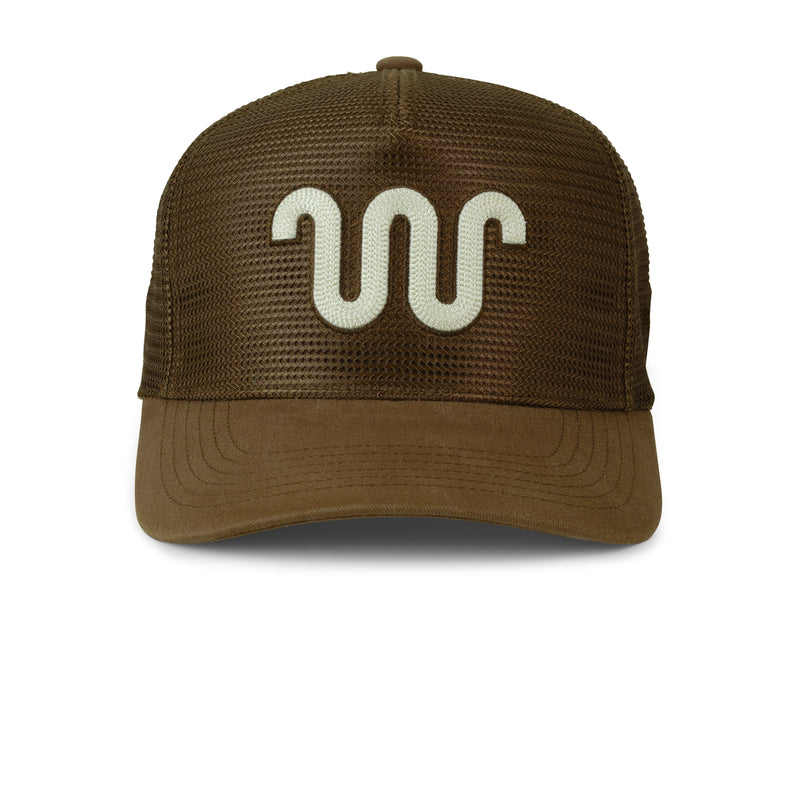 Solid Running W Cap | BROWN