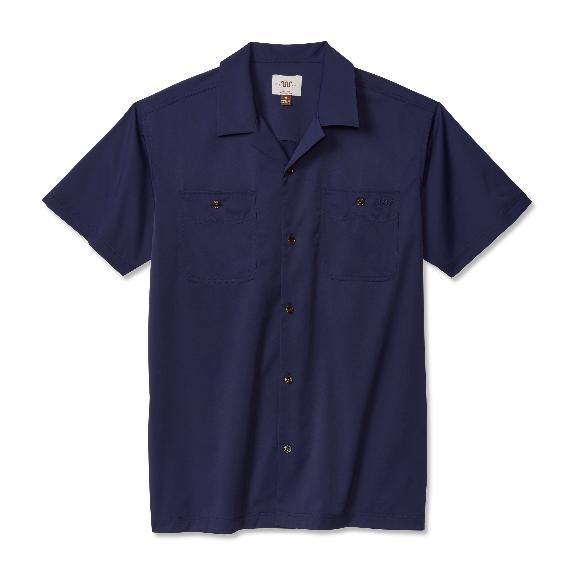 Men's Blue Norther™ Canelo Camp Collar Shirt, Solid – King Ranch