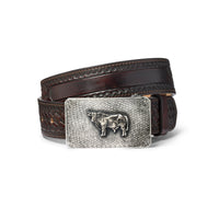 King Ranch X Clint Orms Bull Belt Buckle