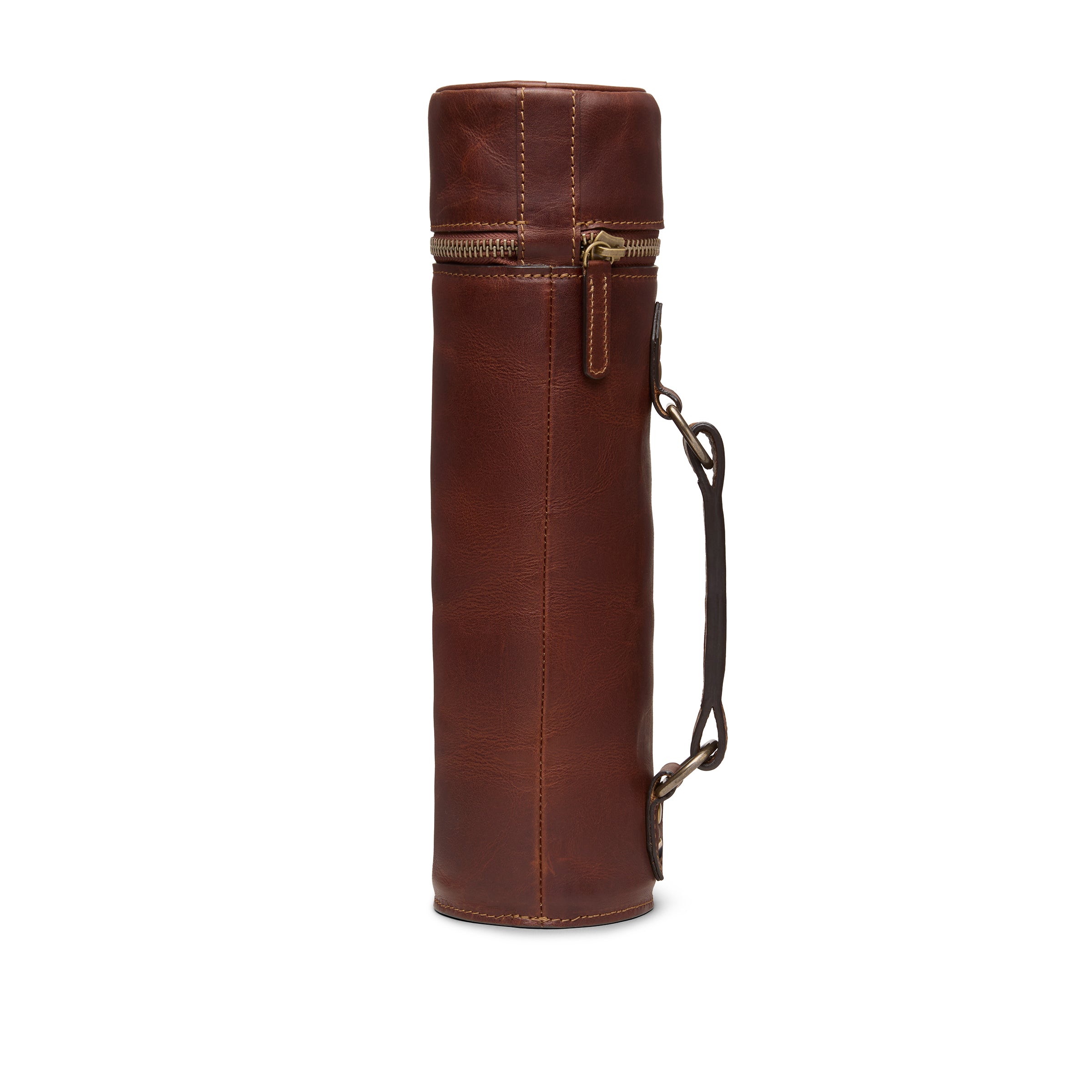 Kineño Leather Single Bottle Wine Carrier