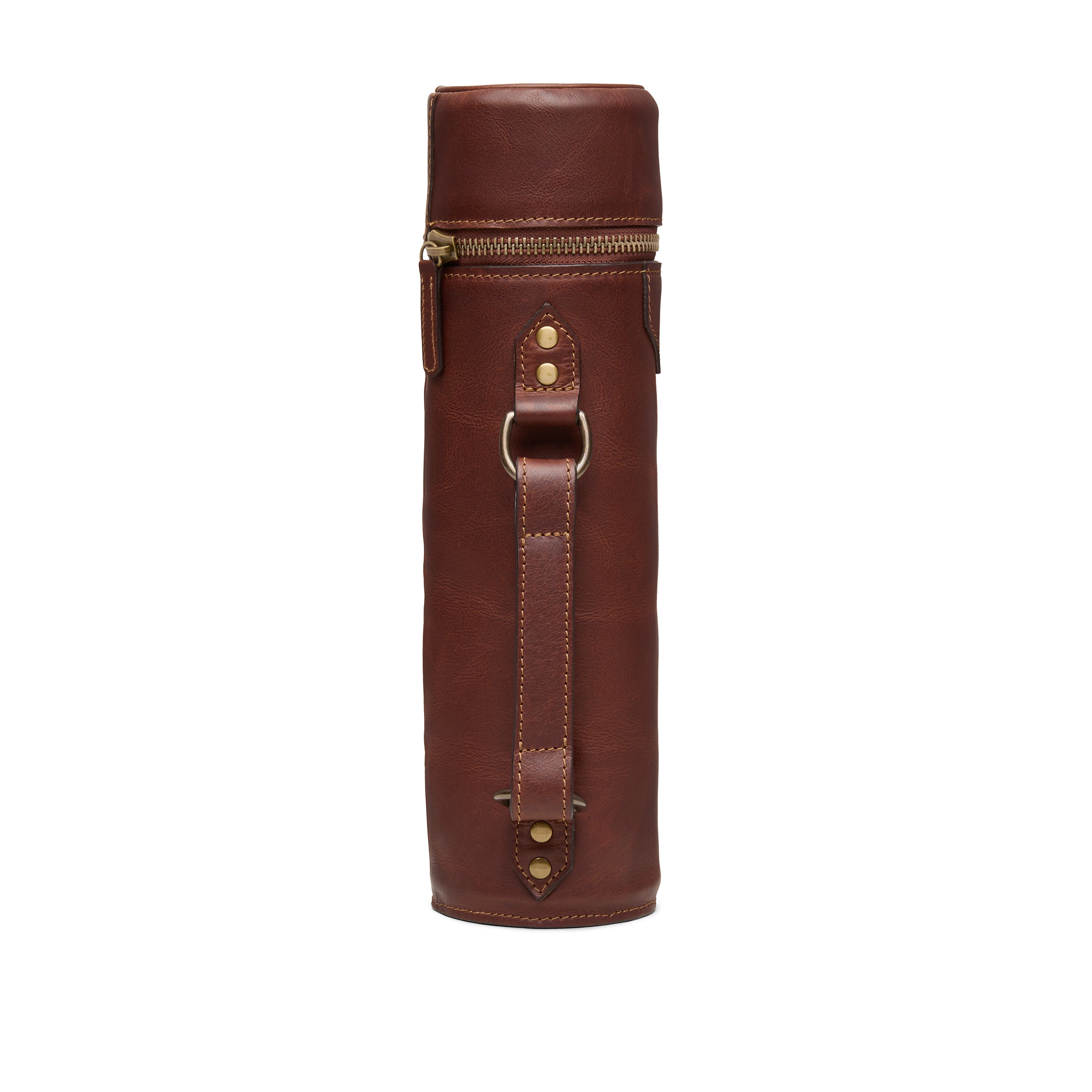 Kineño Leather Single Bottle Wine Carrier