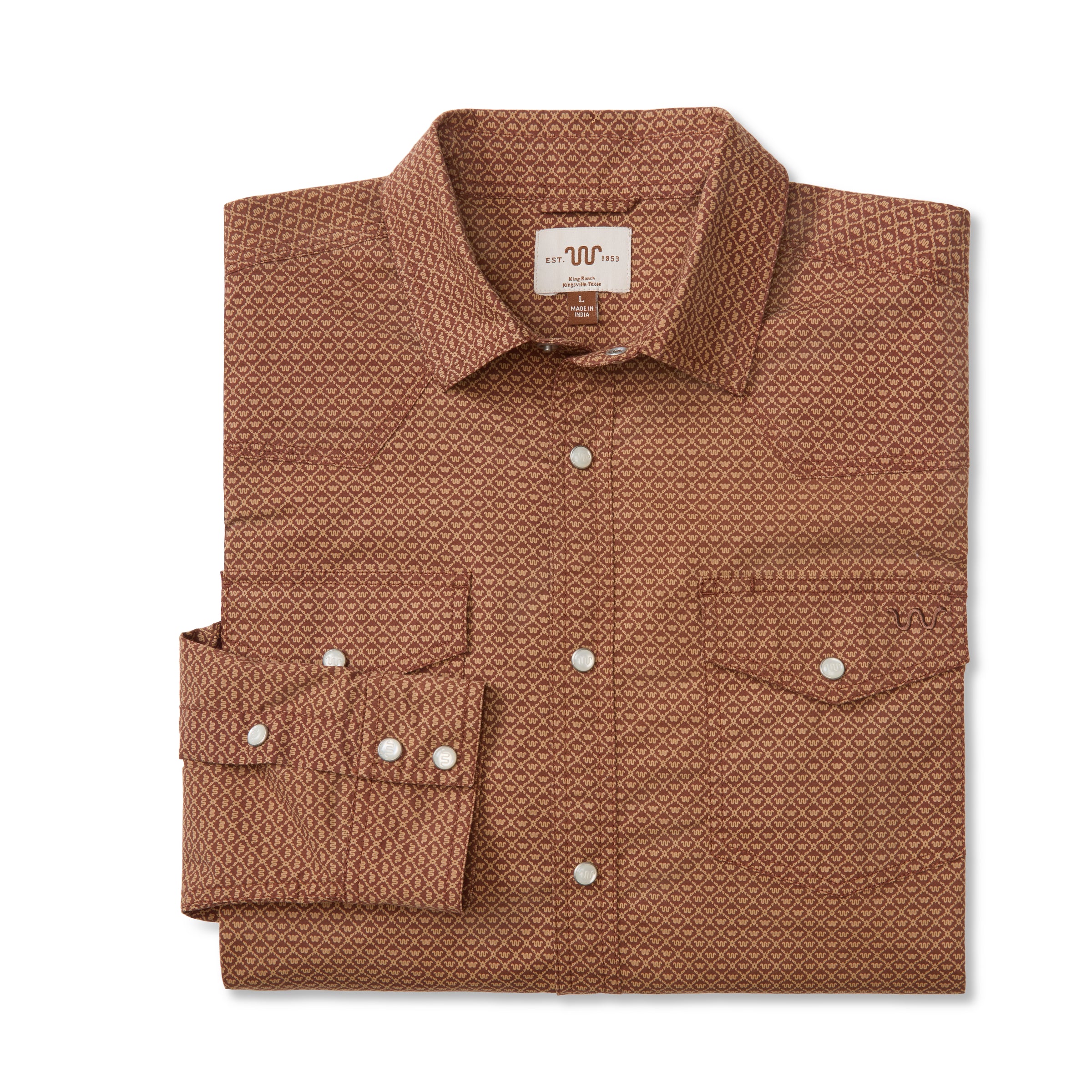Men's Kineño Western Printed Foulard Shirt