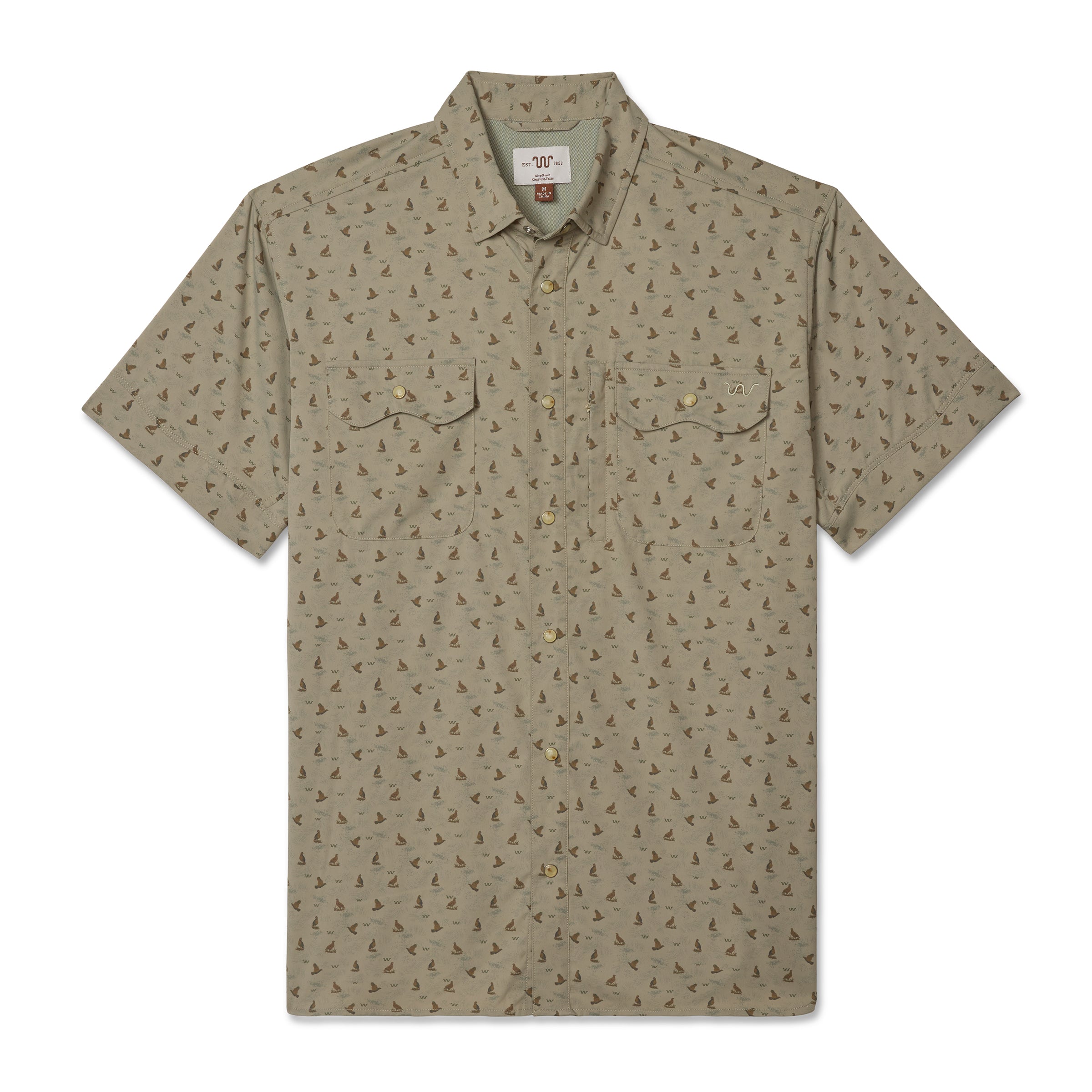 Men's Blue Norther® Short Sleeve Tech Shirt, Quail