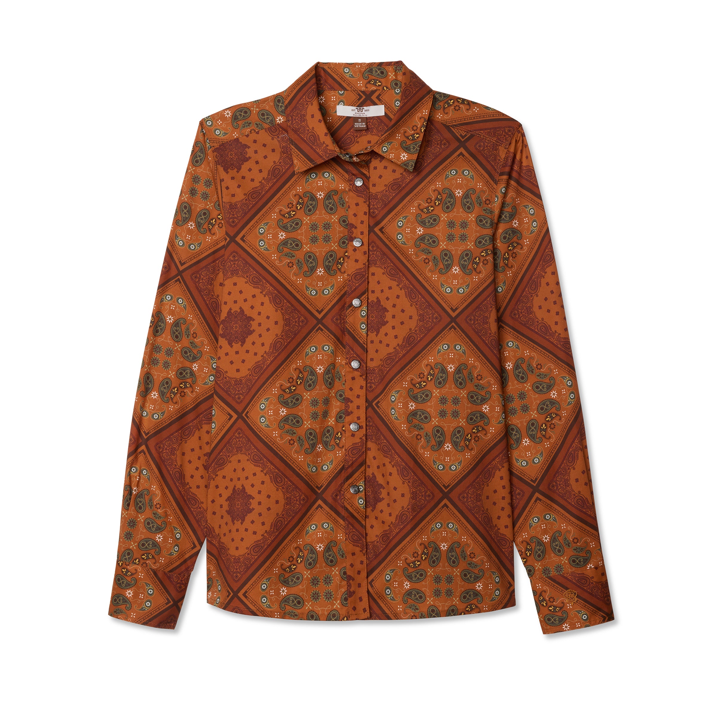 Women's Patchwork Print Shirt
