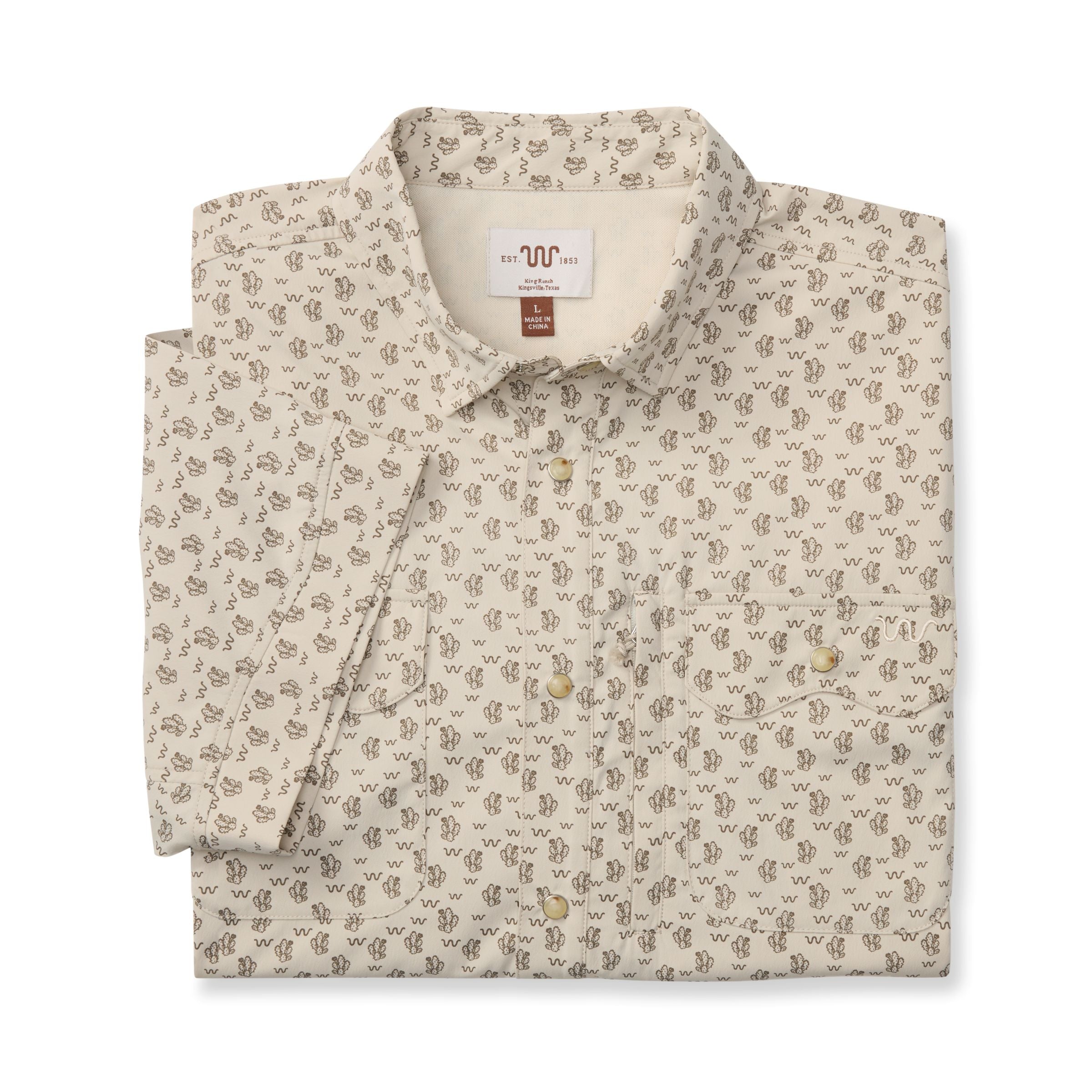Men's Blue Norther® Short Sleeve Tech Shirt, Cactus