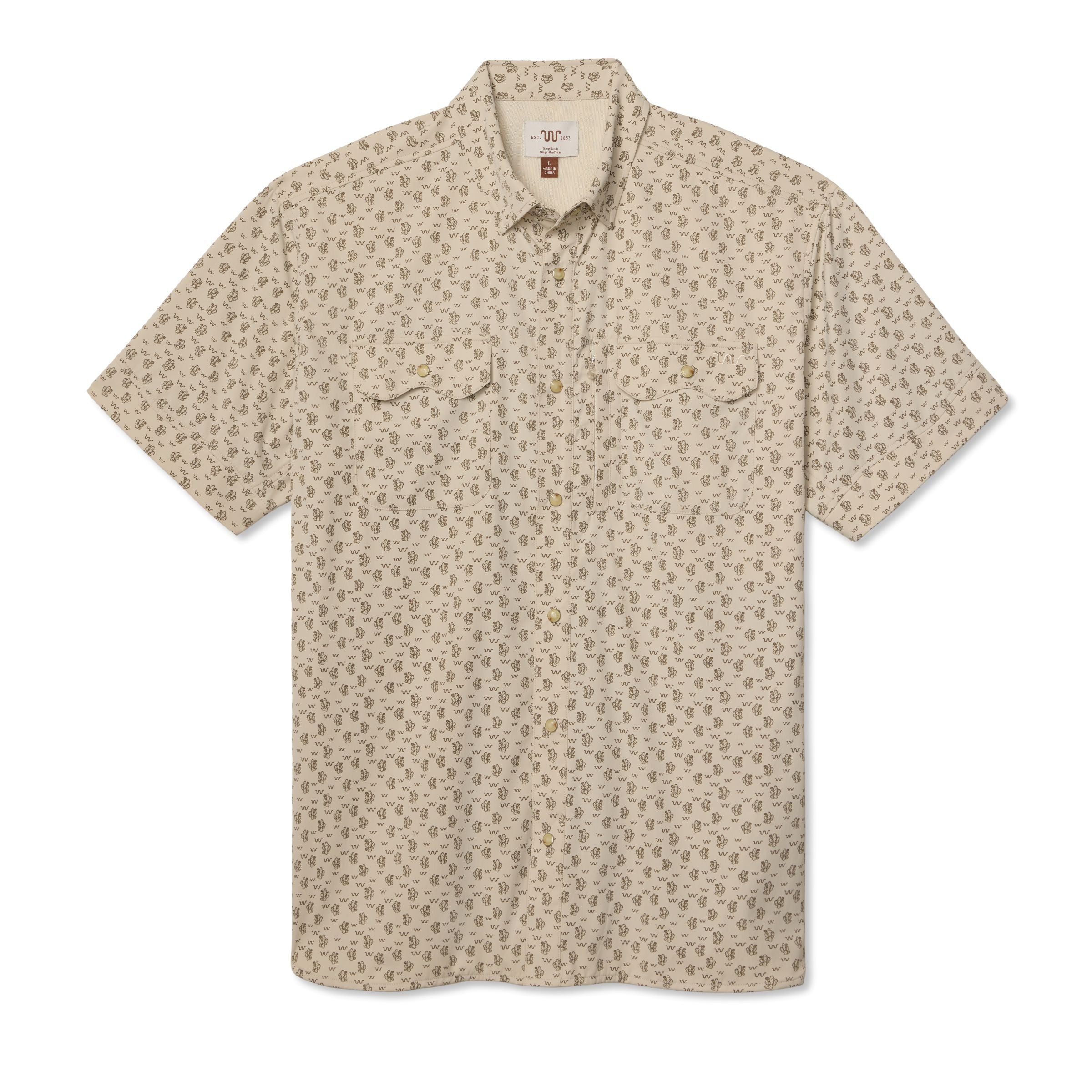 Men's Blue Norther® Short Sleeve Tech Shirt, Cactus