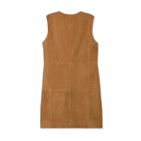 Women's Goat Suede Long Vest