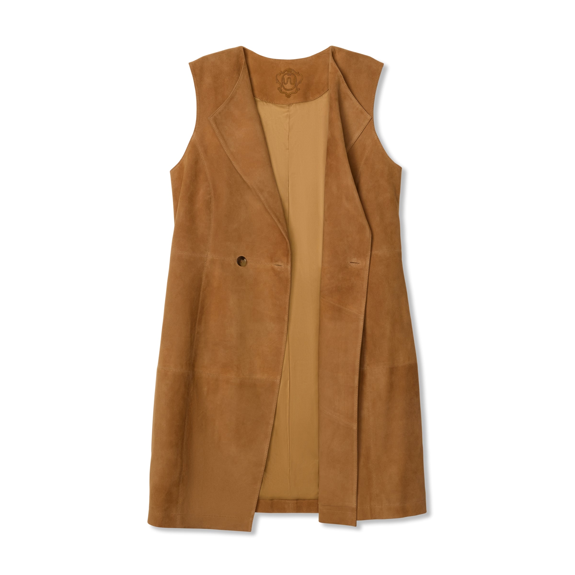 Women's Goat Suede Long Vest
