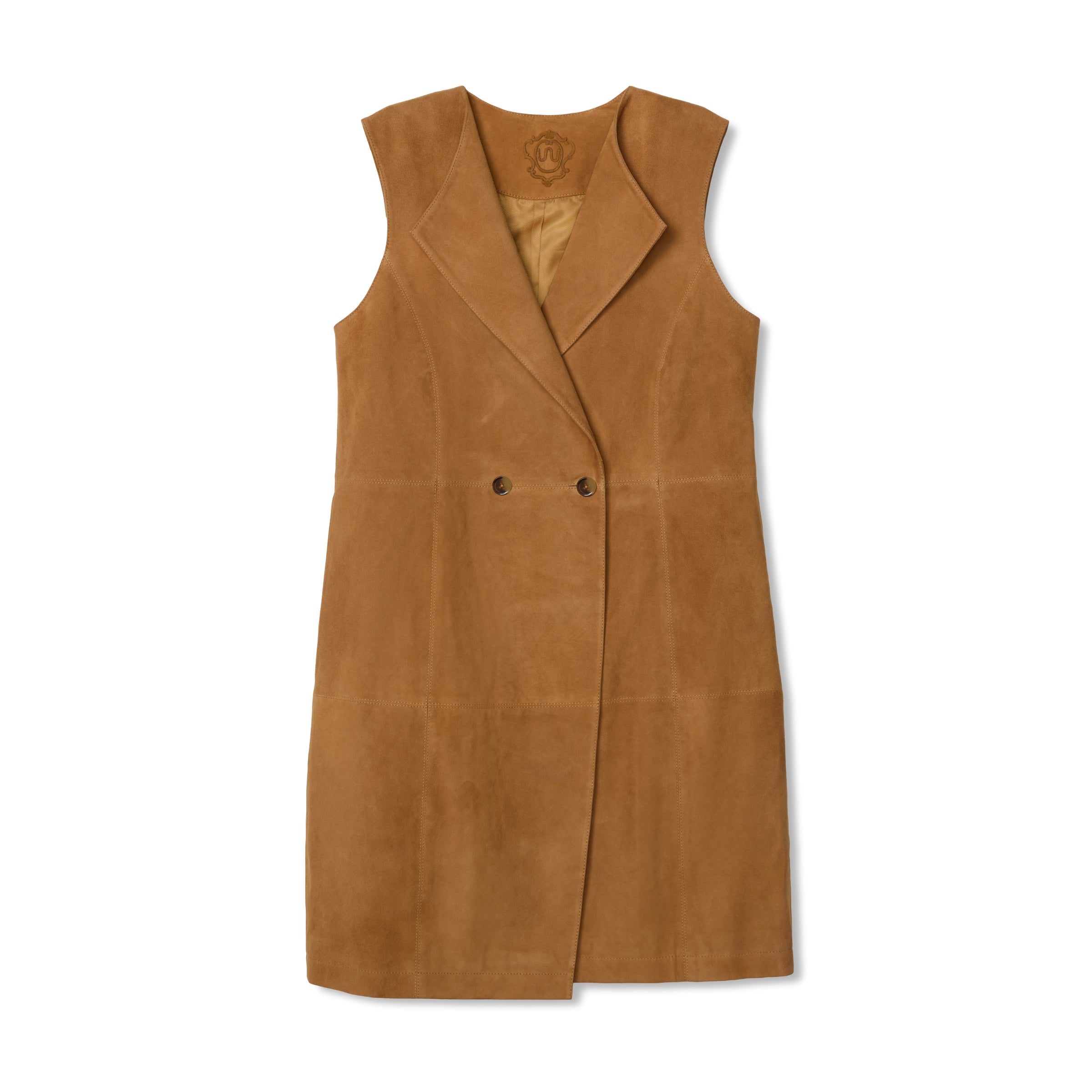 Women's Goat Suede Long Vest