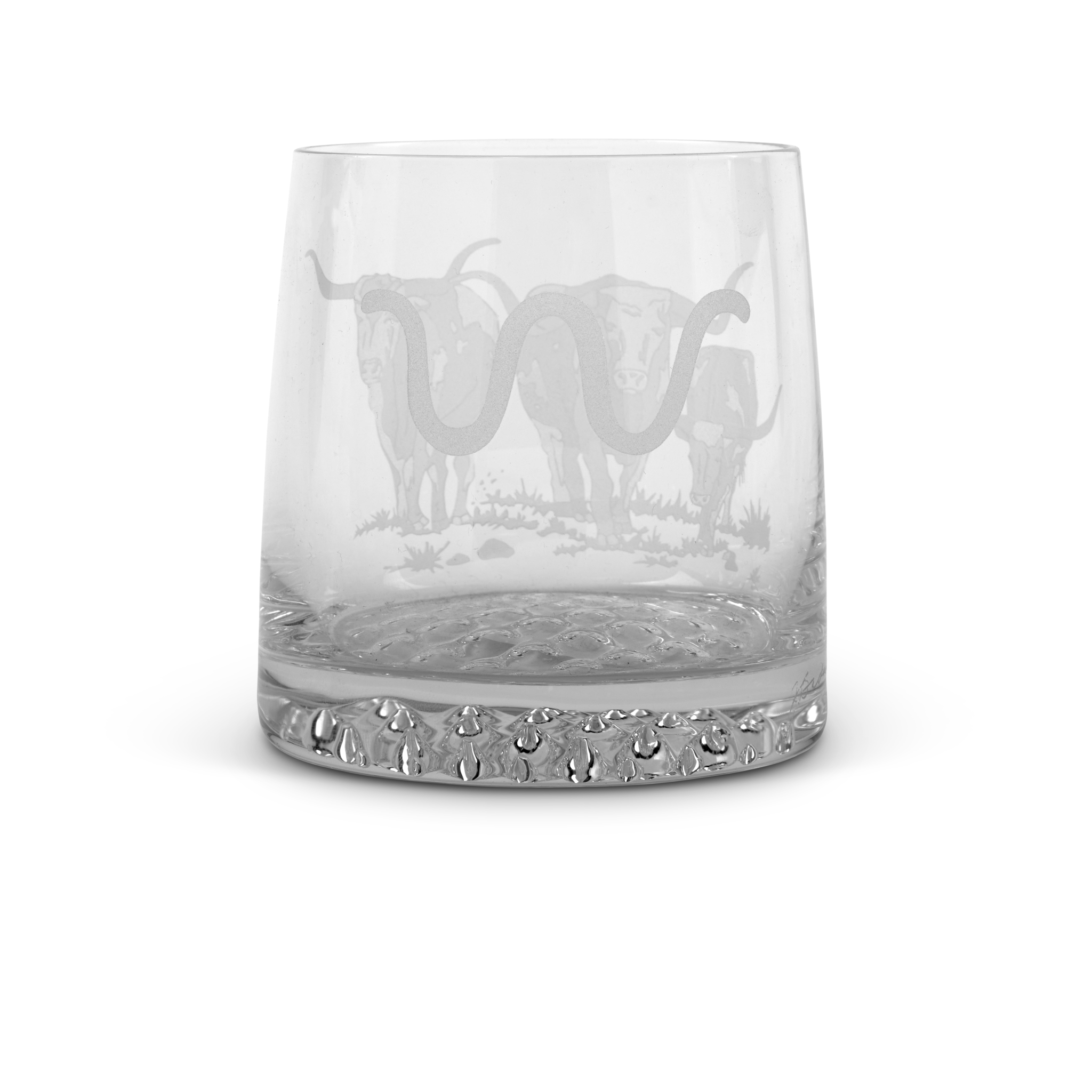 Presidential Longhorn Rocks Glass
