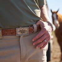 King Ranch X Clint Orms W Belt Buckle