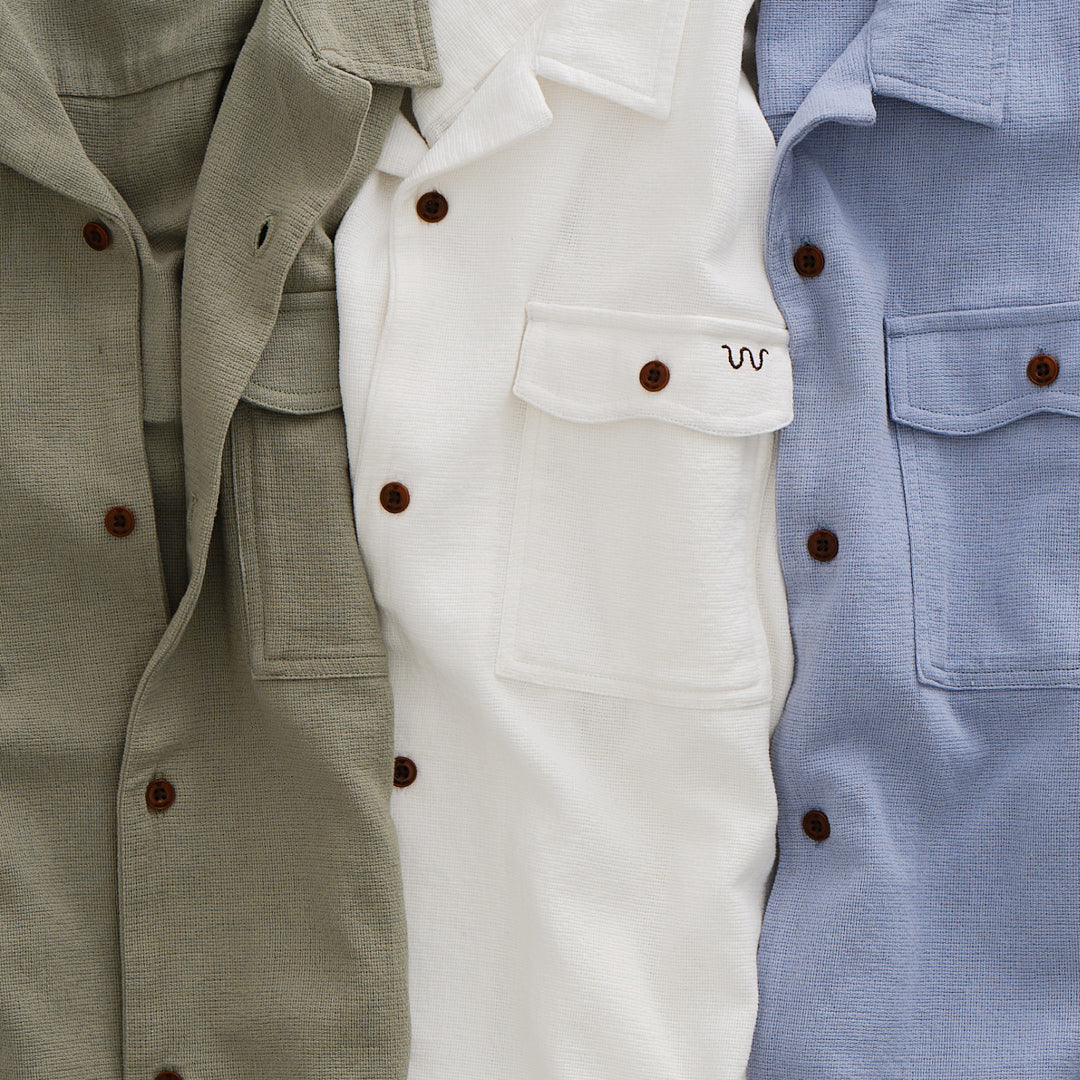 Men's Textured Camp Shirt