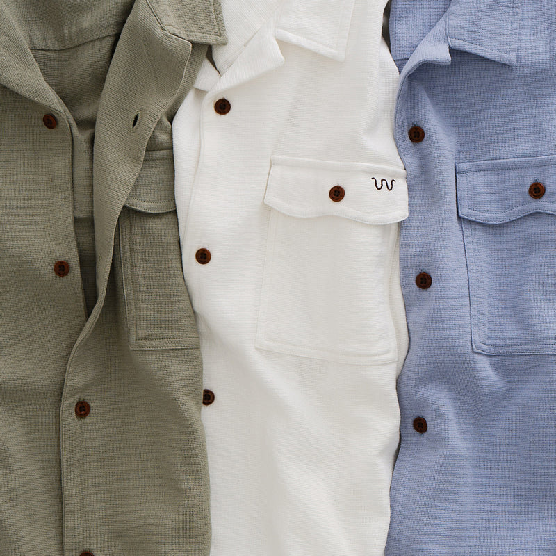 Men's Textured Camp Shirt | lifestyle