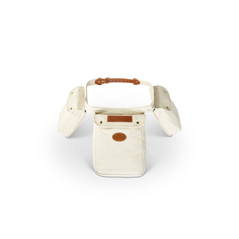 Cream Cowhide Shooting Bag | Extra Large