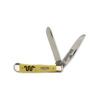 YELLOW SYNTHETIC TRAPPER KNIFE