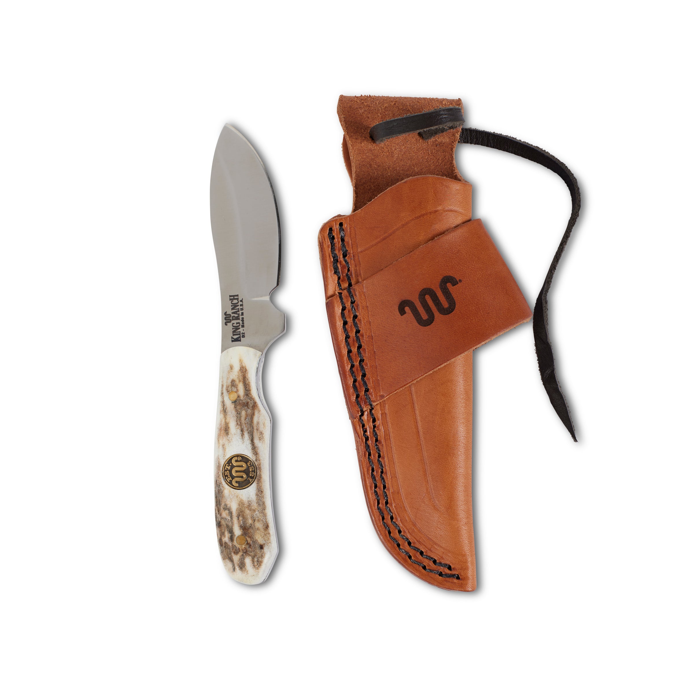 Whitetail Caper Knife W/ King Ranch Medallion Handle