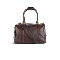 Leather Zipper Top Duffle Bag - Standard