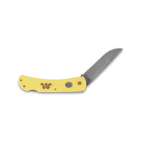 Single Blade Yellow Knife W/ Brown 