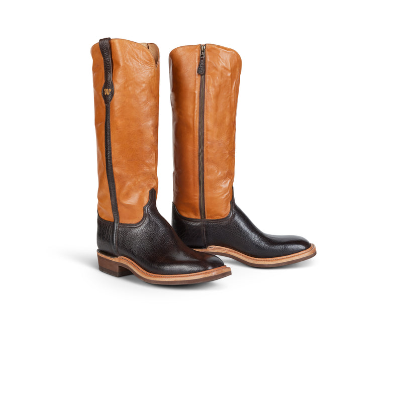 King Ranch Lucchese Snake Boot - Bison | TAN / 6.5D Width