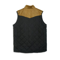 Men's Stretch Duck Twill Vest W/Suede