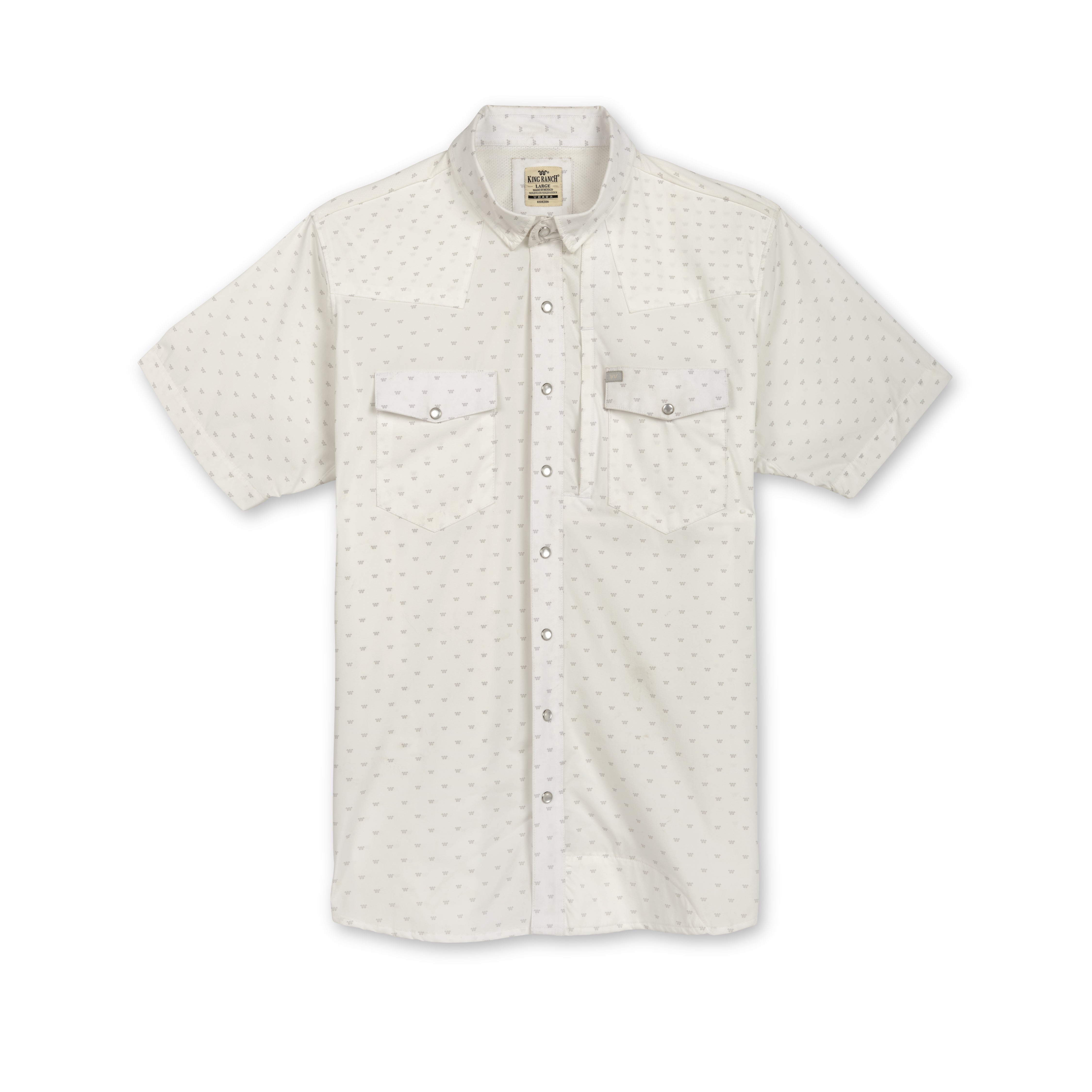 S/S Ultimate Western Fishing Shirt Running W King Ranch Saddle Shop