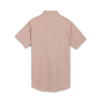 Men's S/S Two tone Grid Western Collar Shirt