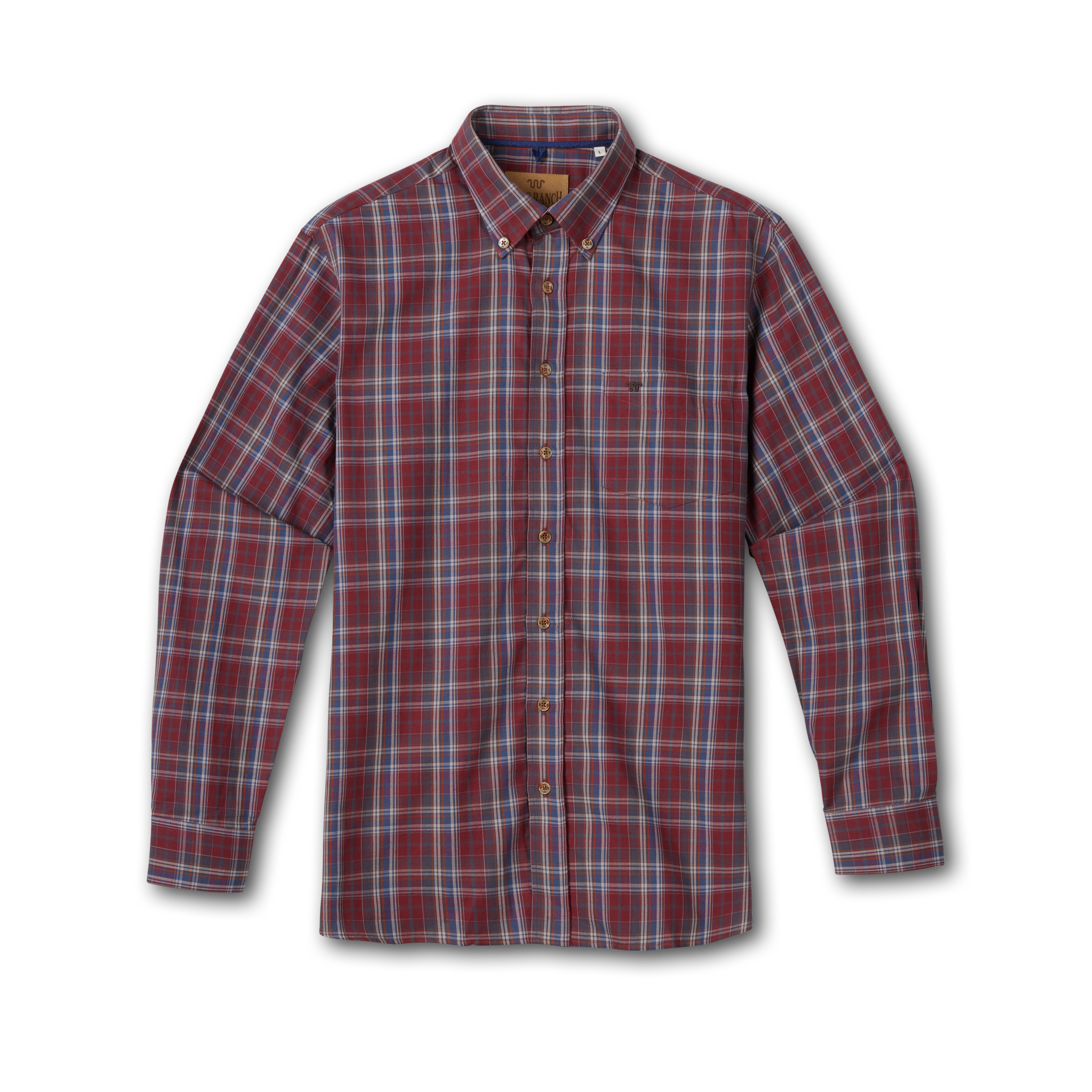Men's Lightweight Plaid Oxford Shirt – King Ranch Saddle Shop