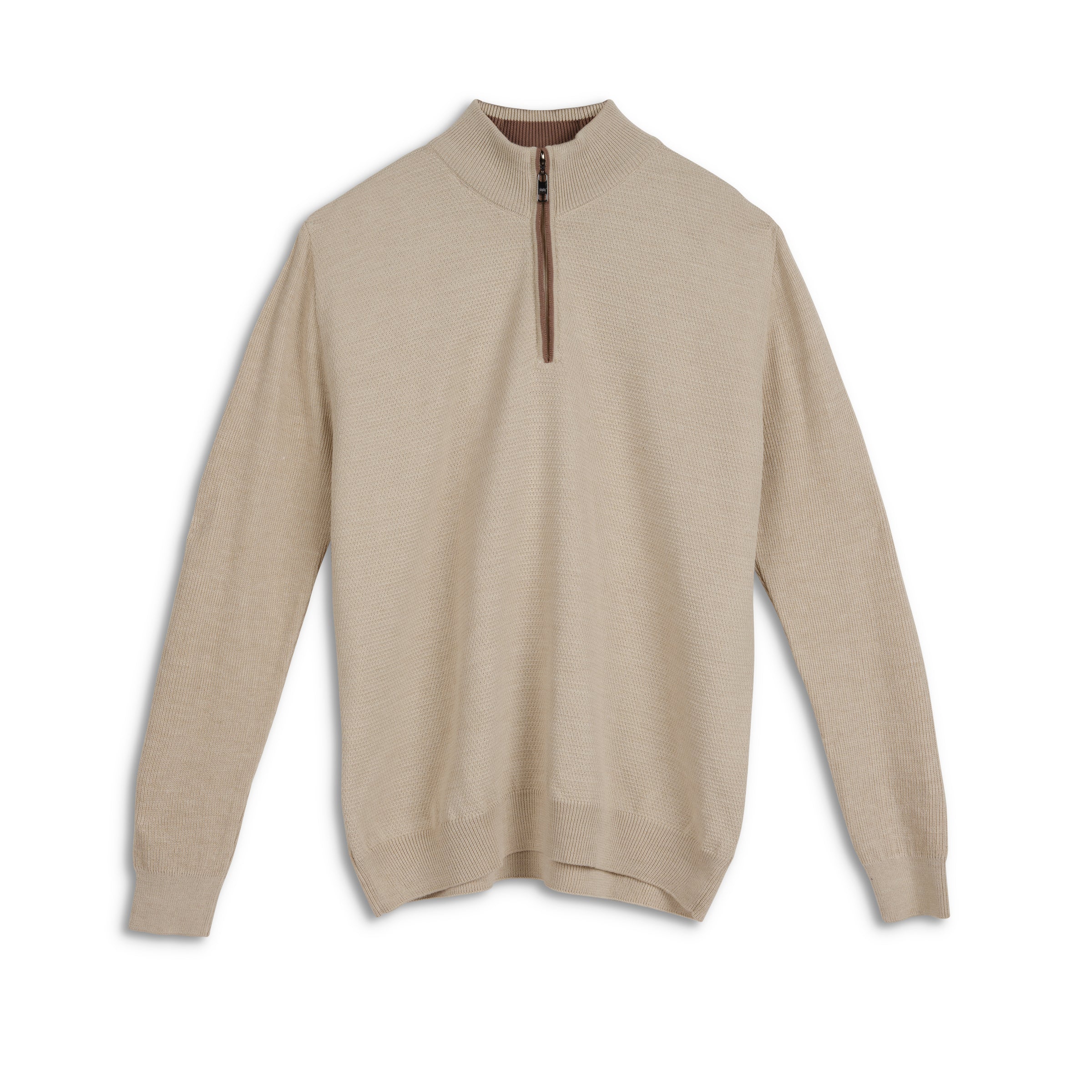 Men's Merino Wool Quarter Zip Sweater
