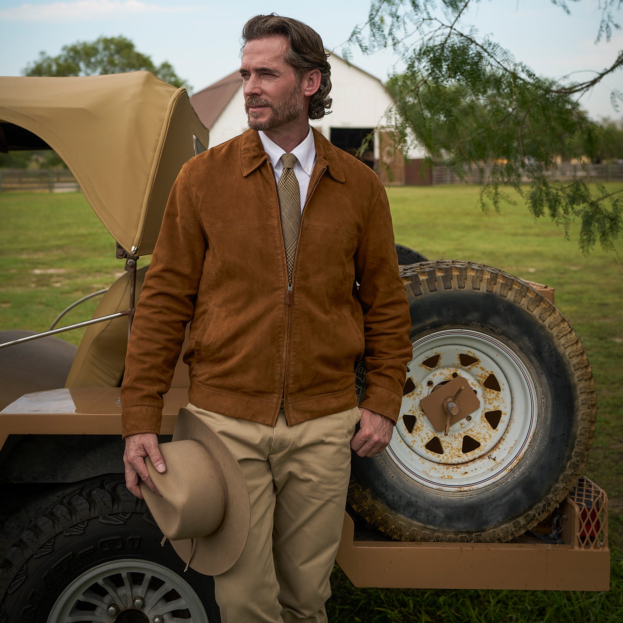 Men's Goat Suede Kleberg Jacket