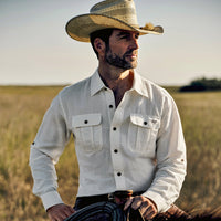 Men's Linen Utility Shirt