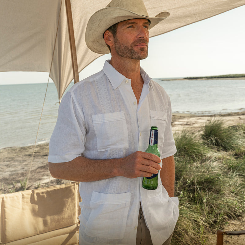 Men's Linen Heritage Guayabera | lifestyle