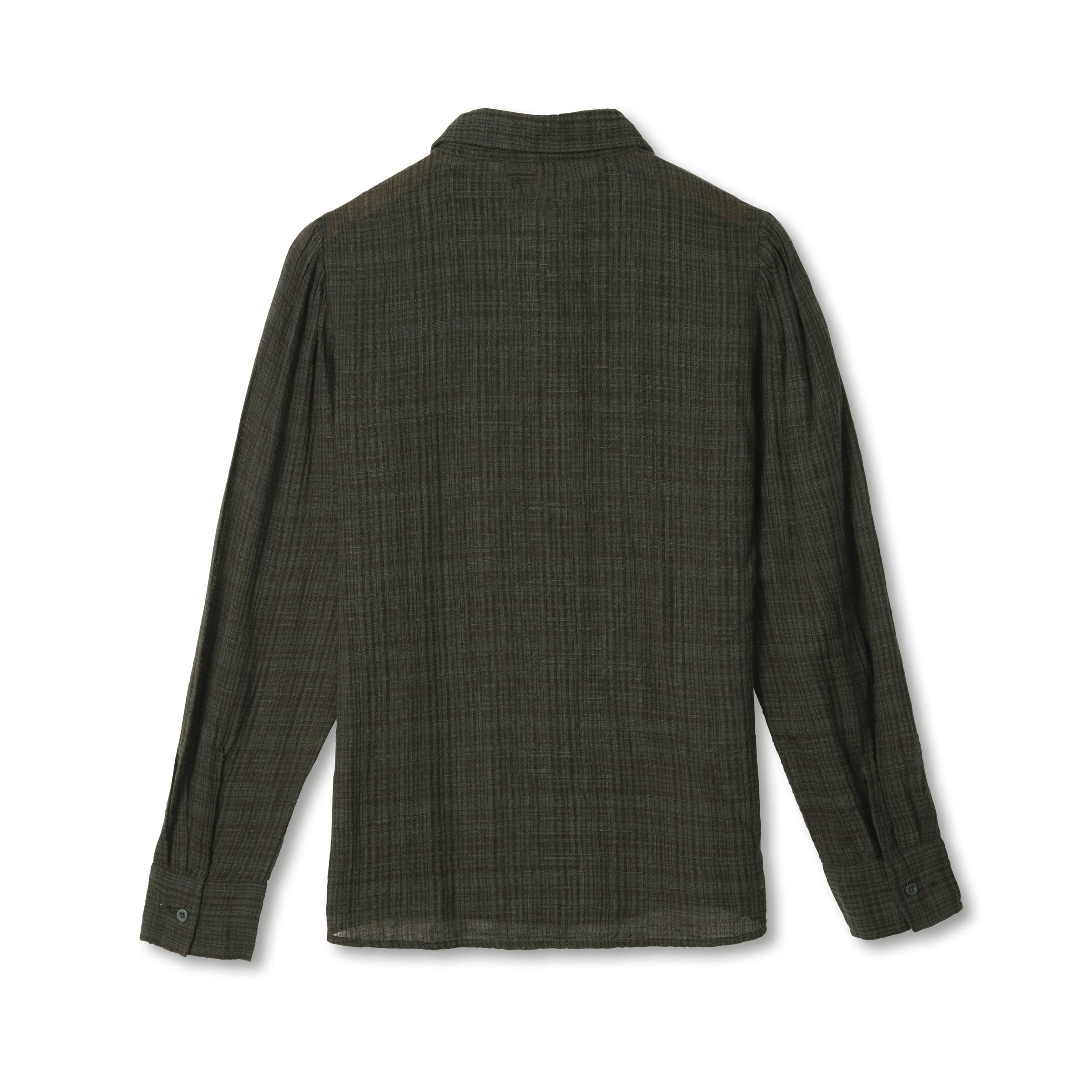 Women's Plaid Ruffle Shirt
