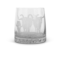 Presidential Longhorn Rocks Glass