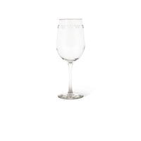 Running W® Etched White Wine Glass