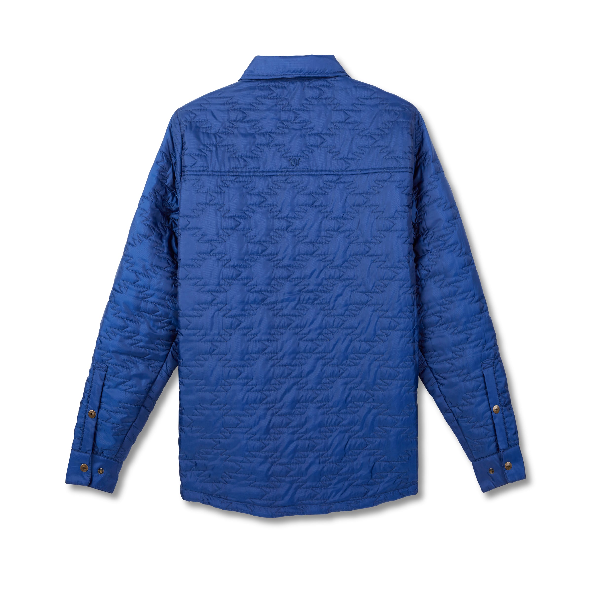 Men's Puff Snap Shirt Jacket w/ Rug Trim