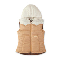 Women's Colorblock Western Puff Vest
