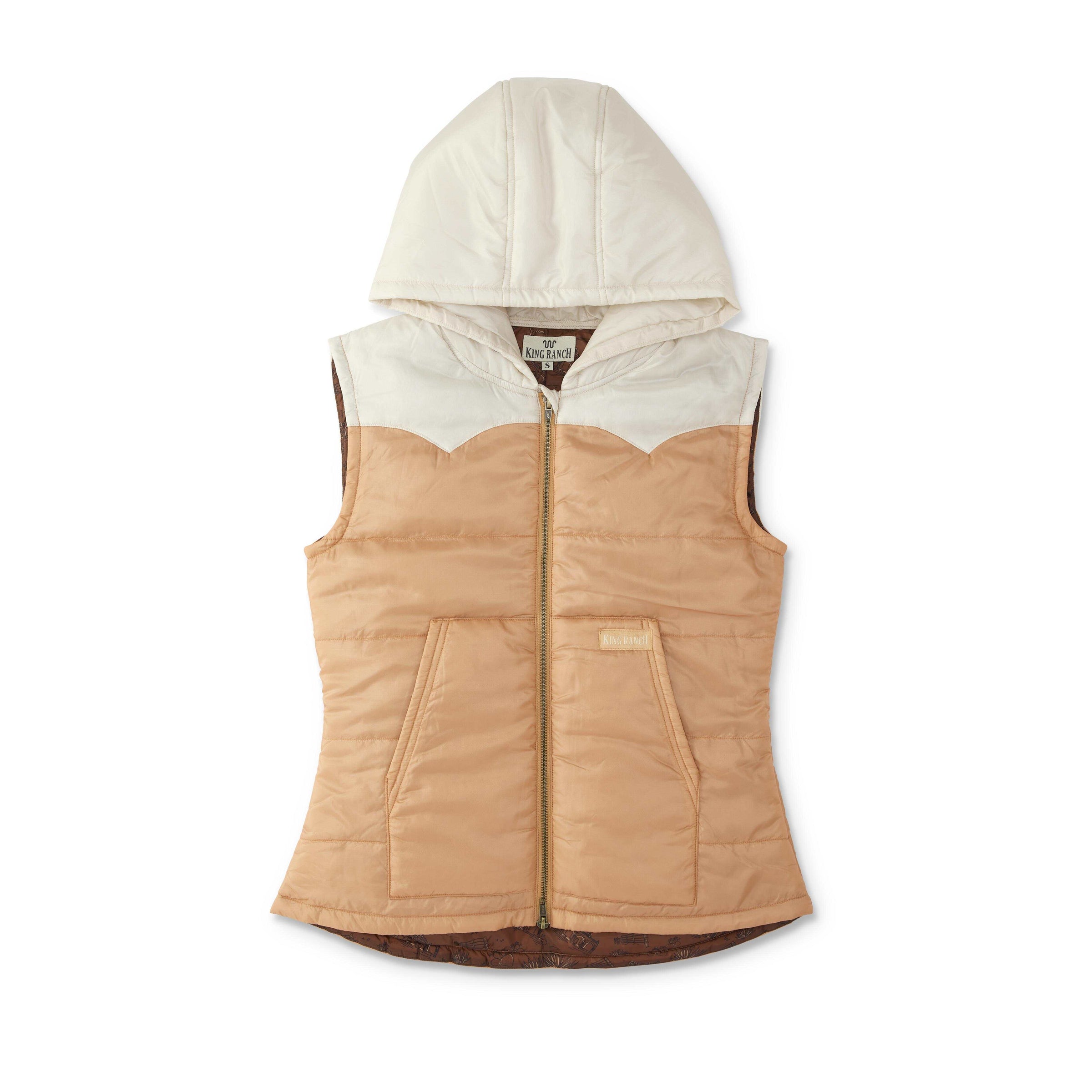 Women's Colorblock Western Puff Vest