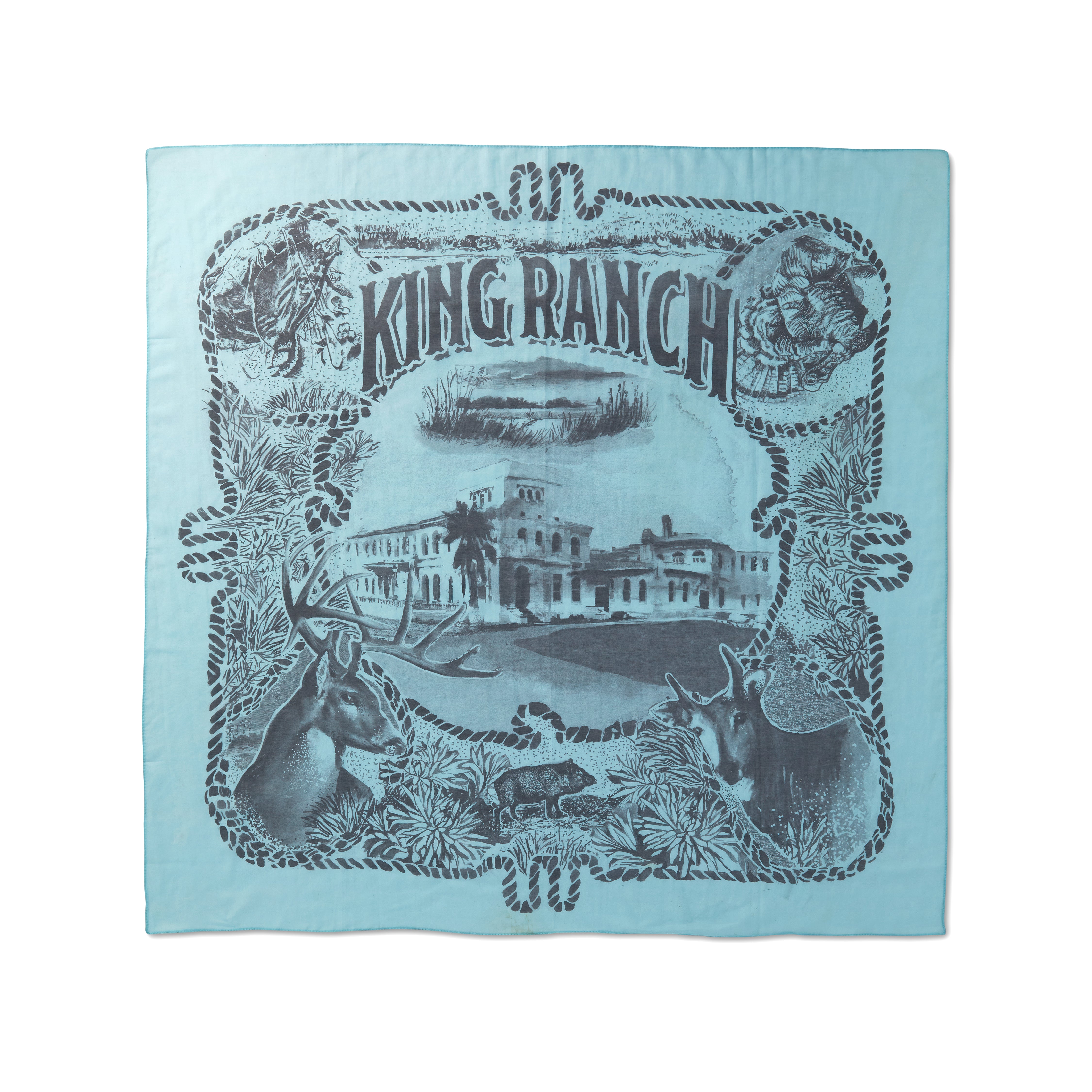 King Ranch Main House and Wildlife Scarf – King Ranch Saddle Shop
