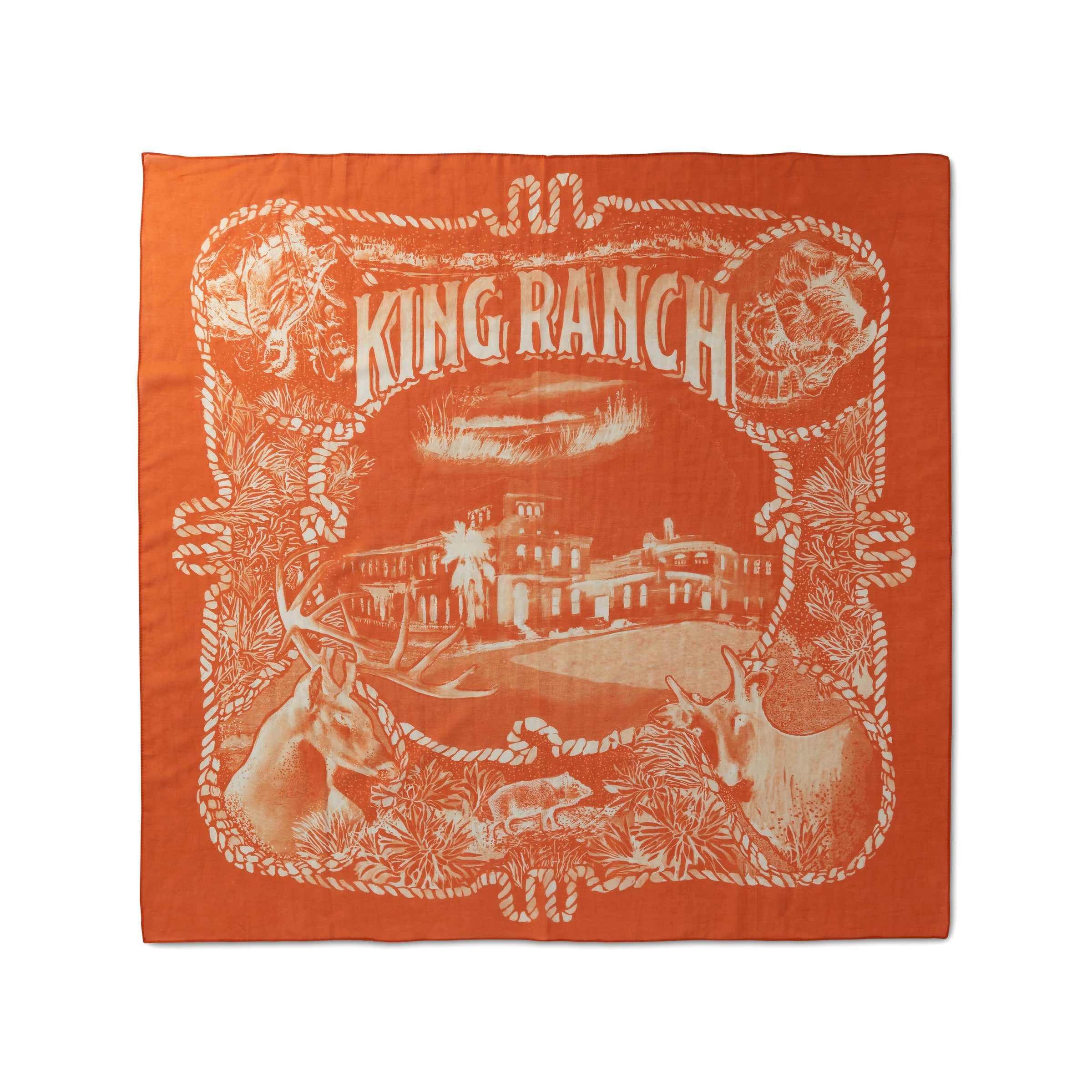 King Ranch Main House and Wildlife Scarf – King Ranch Saddle Shop