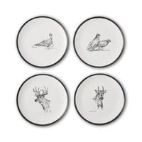 Wildlife Melamine Dinner Plate - Set of 4